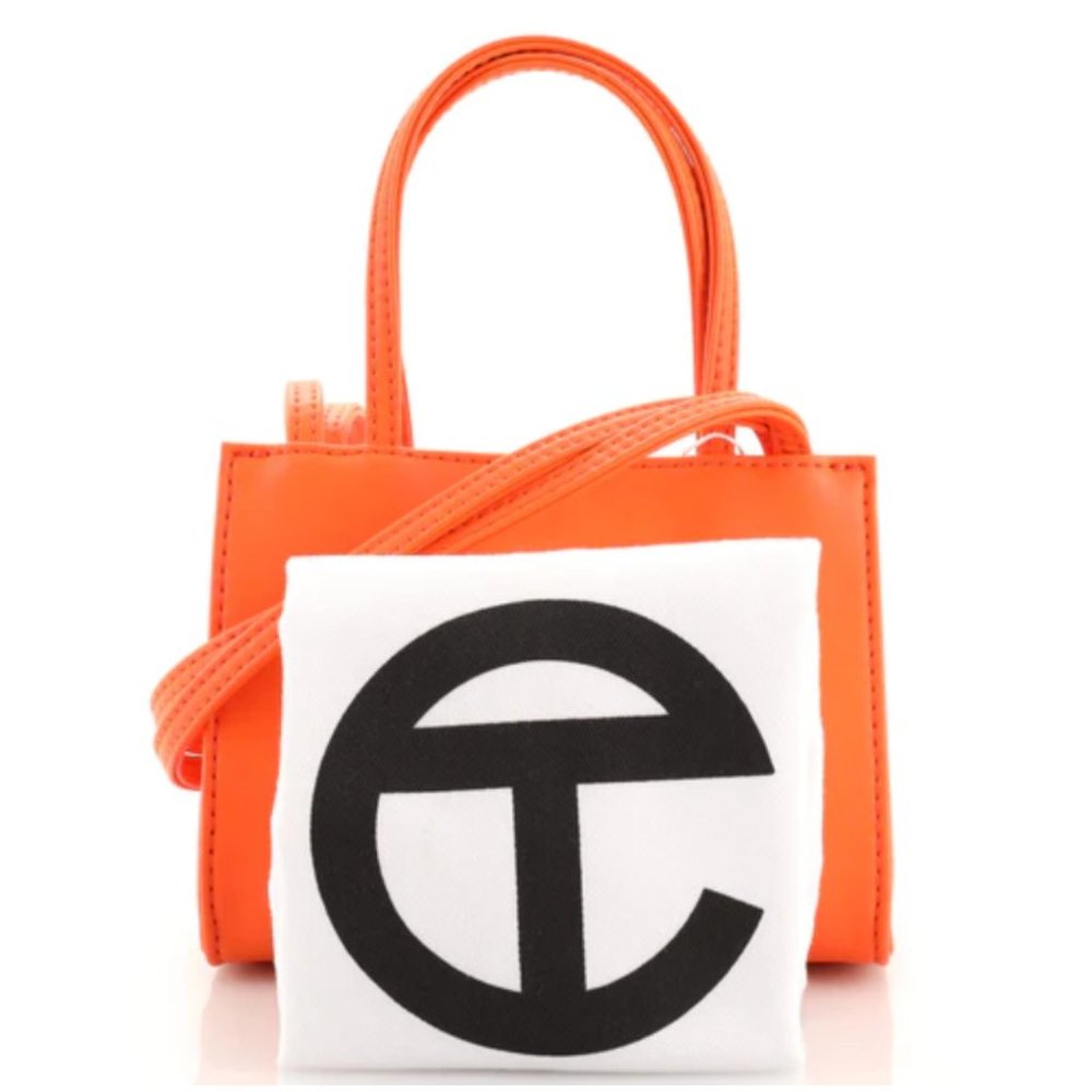 Telfar Small Shopping Bag - Orange - Picture 2 of 6